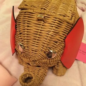 New Kate Spade Elephant 🐘 Wicker Handbag